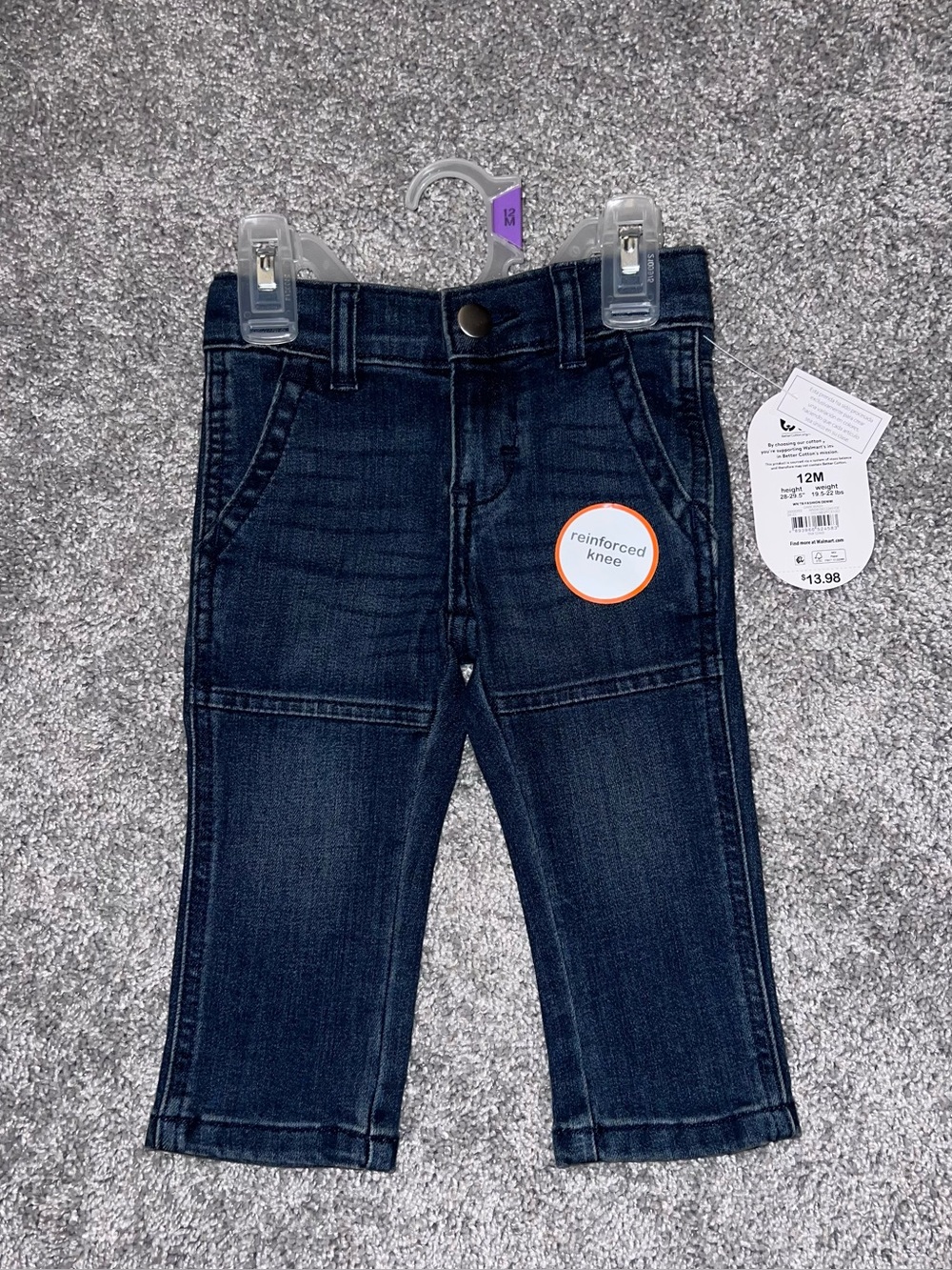 Toddler Reinforced Knee Dark Wash Jeans